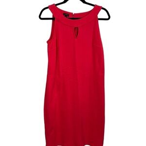 NWT Talbots Red Knee Length Sleeveless Dress Size Small